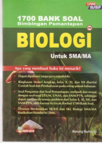 Image of 1700 Bank Soal Bimbingan Pemantapan Biologi untuk SMA/MA