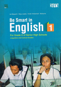 Image of Be Smart in English 1 for Grade X of Senior High Schools Linguistics and Cultural Studies