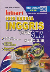 Image of Intisari Tata Bahasa Inggris untuk SMA Kelas X, XI, XII Sesuai Kurikulum KTSP 2006